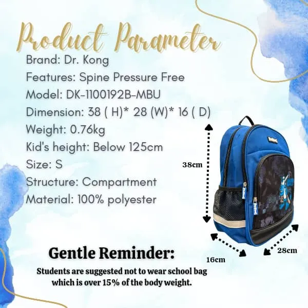 DR.KONG BACKPACKS S SIZE DK-1100192B-MBU(RP : $119.90)