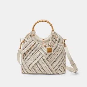 ELSIE HANDBAG IVORY WOVEN