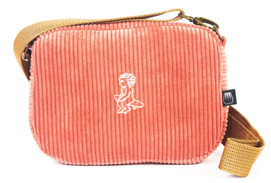 EMENTA SB - FLUFFY BABY CORDUROY BAG - SALMON