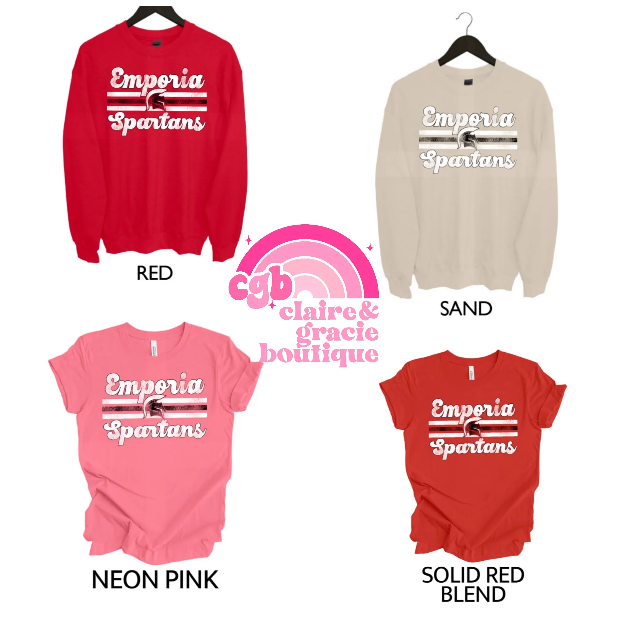 Emporia Spartans Tee or Sweatshirt | School Spirit