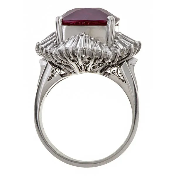 Estate Ruby & Diamond Ring