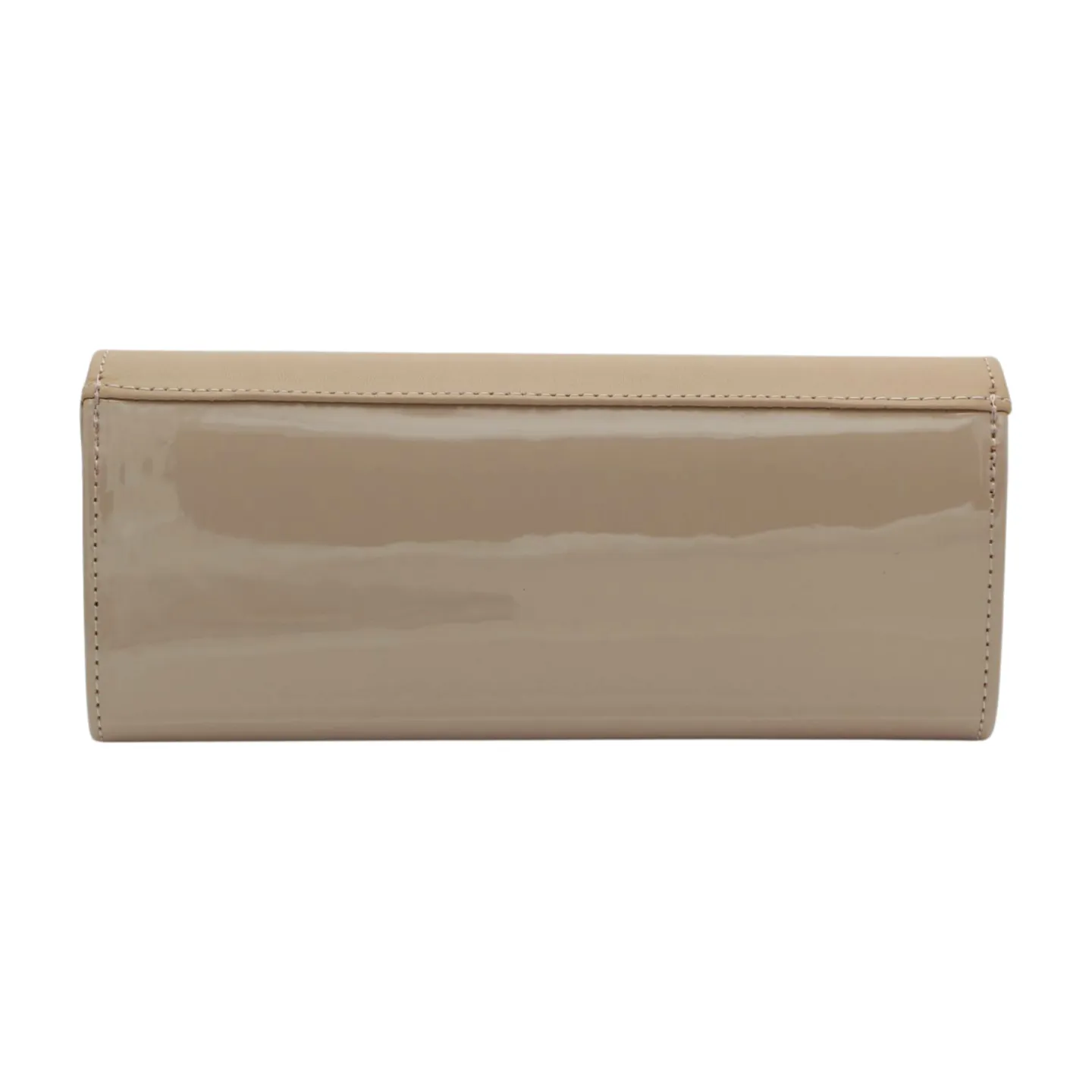 FABUCCI Nude Diamante Clutch Bag