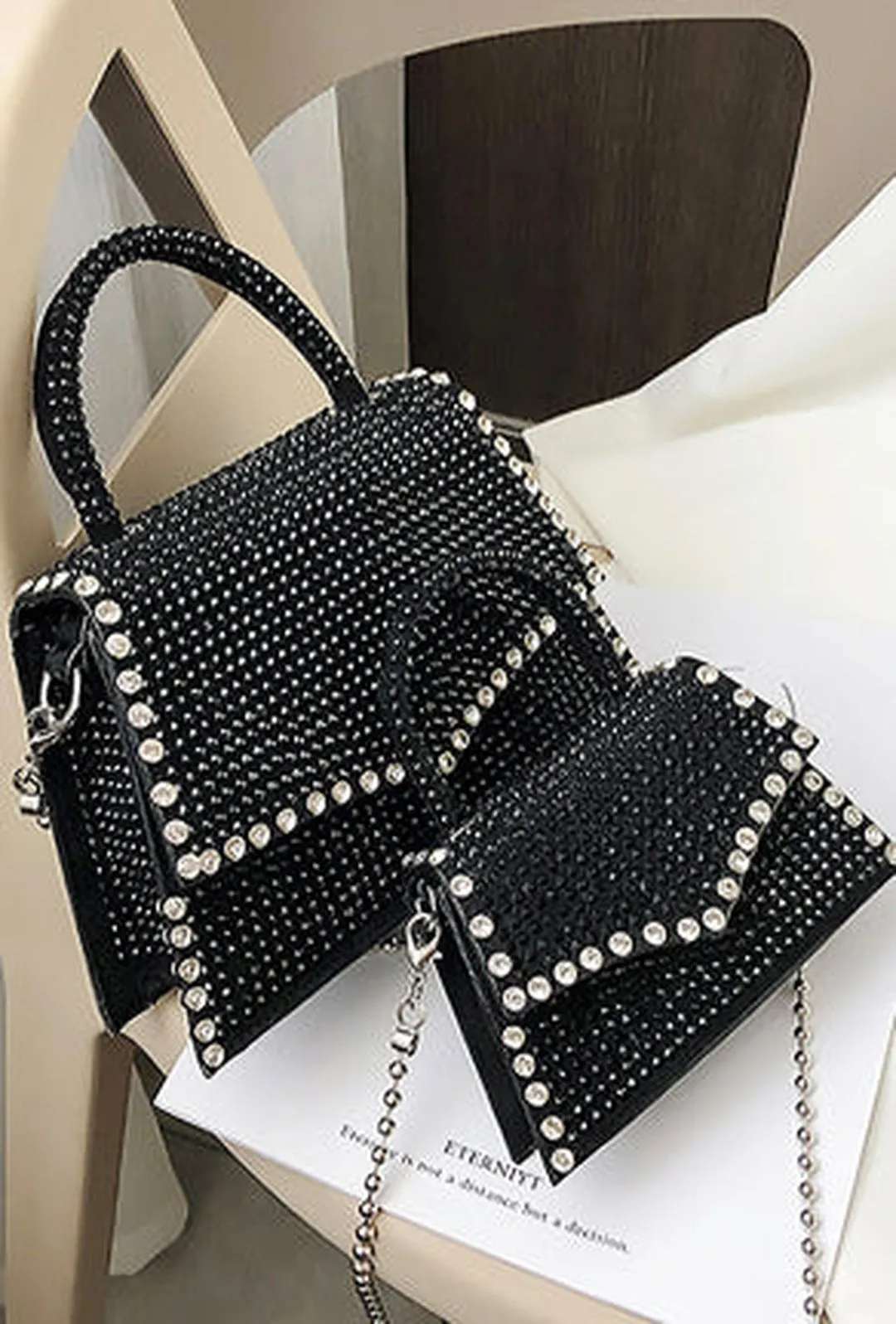 GRIECHE - STUDDED KELLY BAG