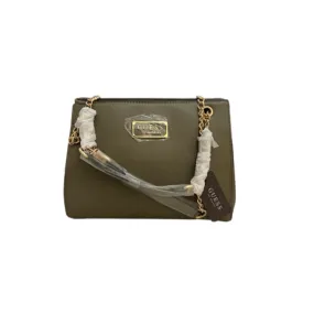 Guess Green Mirabelli Leatherette Satchel | Brand New |