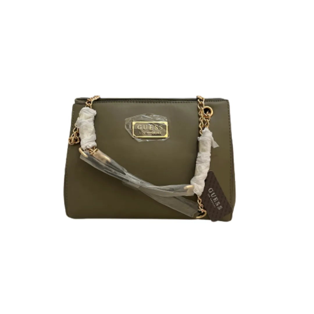 Guess Green Mirabelli Leatherette Satchel | Brand New |