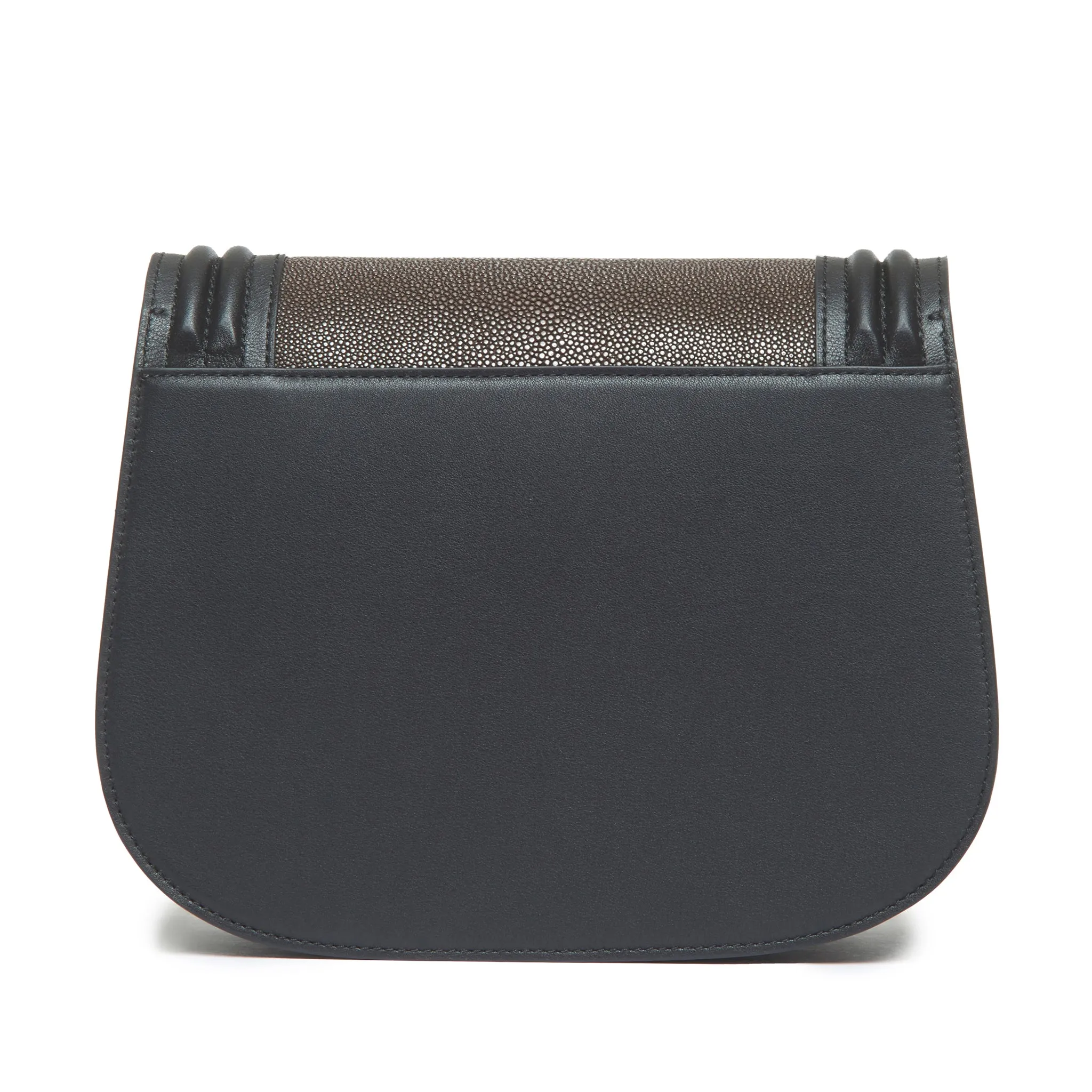 Hazel Shagreen Saddle Bag