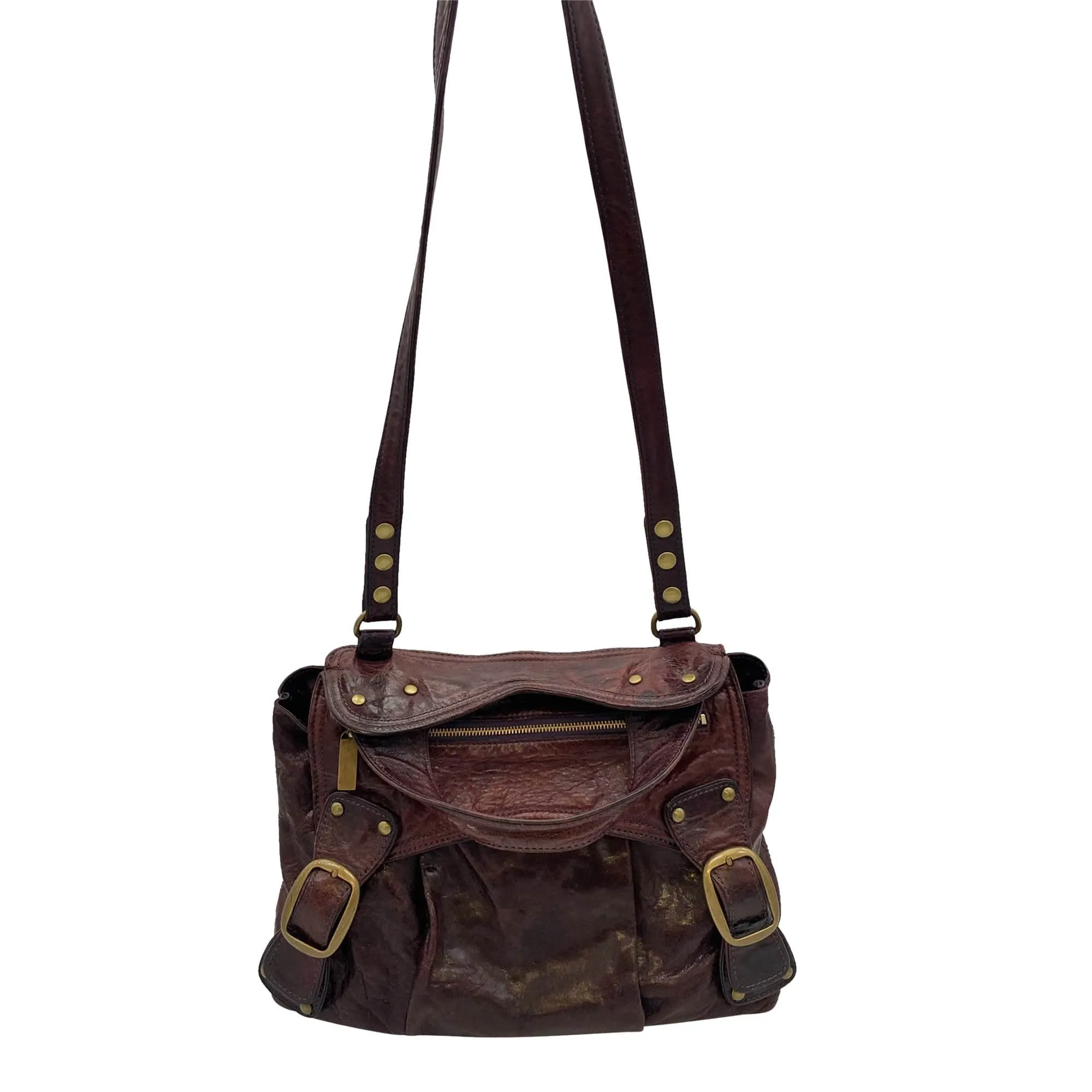 KOOBA Satchel Bag - Purple