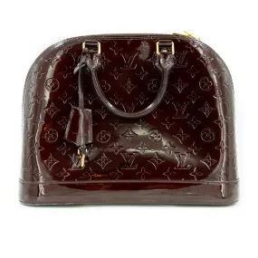 Louis Vuitton | Alma GM Amarante, Burgundy Vernis Monogram