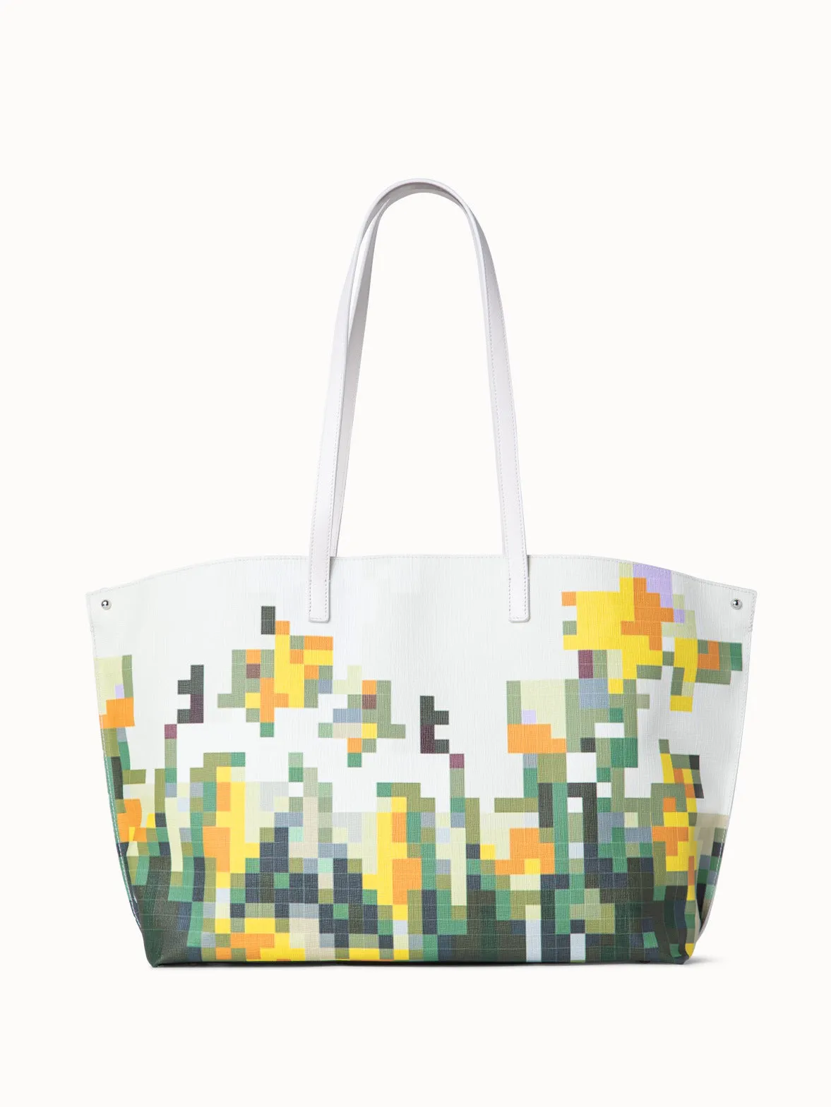 Medium Ai Schultertasche mit Flowers at Home Druck