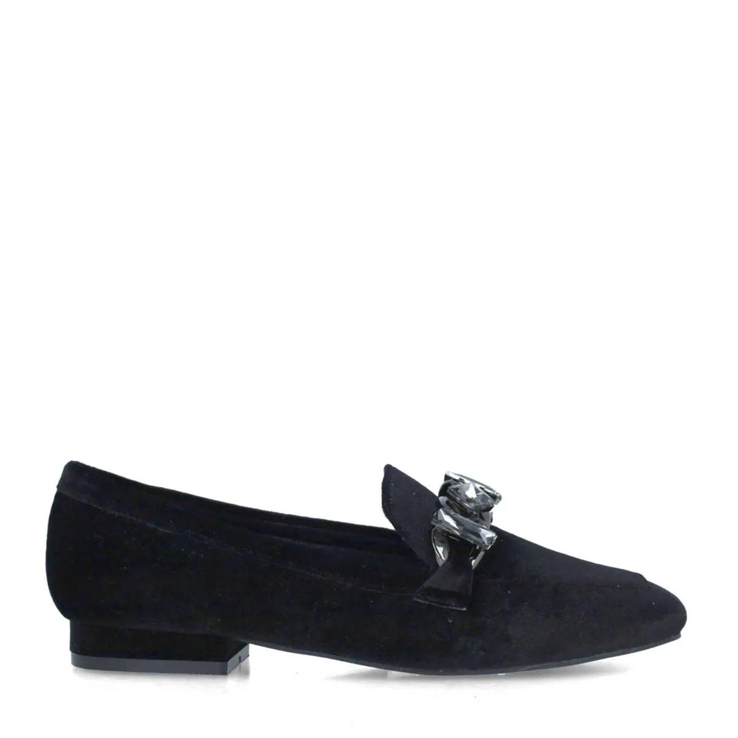 MENBUR Black Velvet Loafer