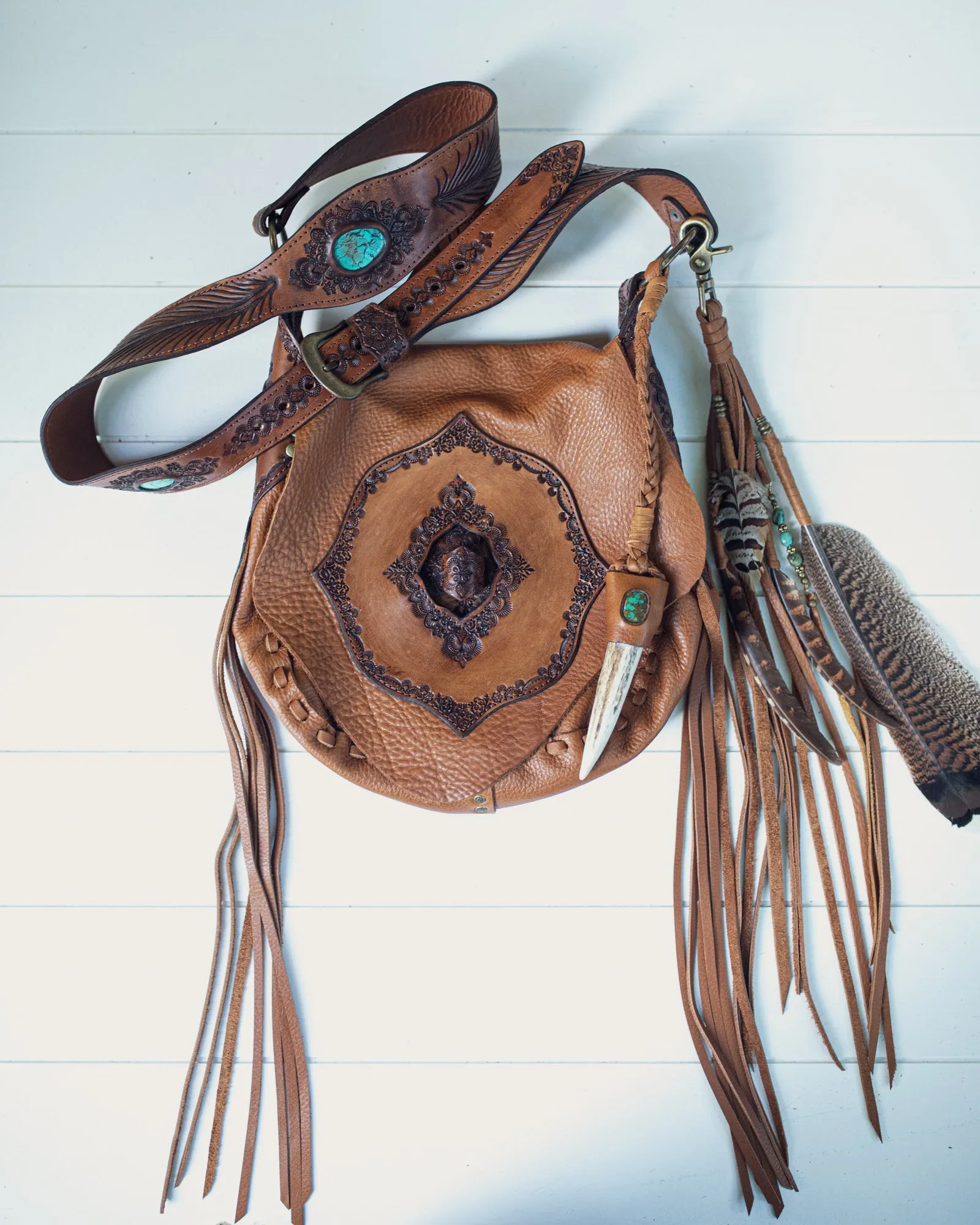 Nomad Priestess Bag with Turquoise