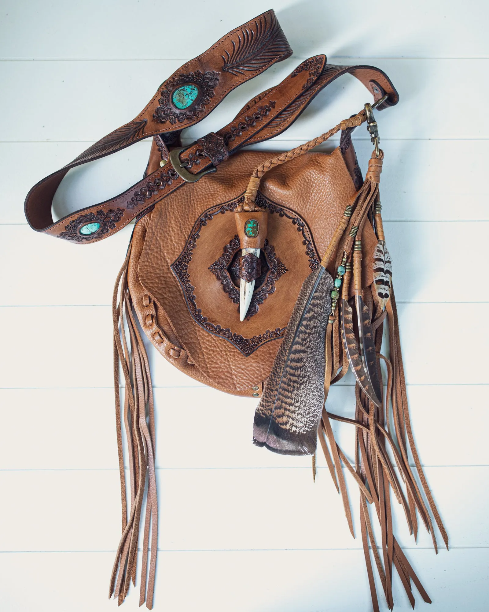 Nomad Priestess Bag with Turquoise