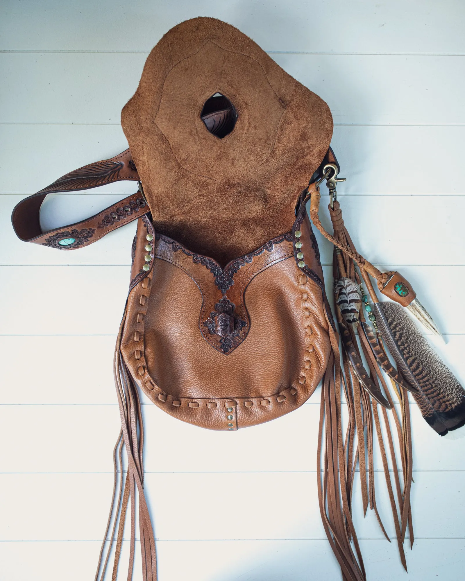 Nomad Priestess Bag with Turquoise