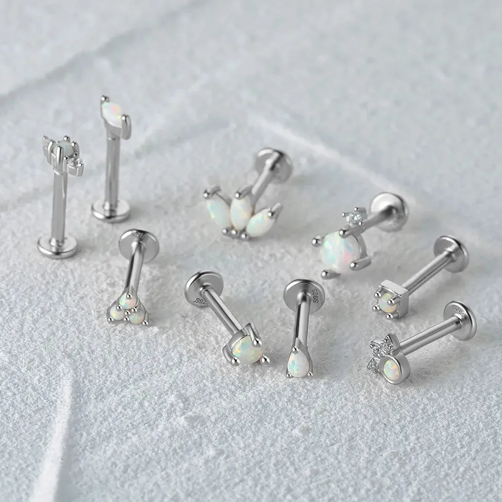 Pera Opal Labret Piercing Stud