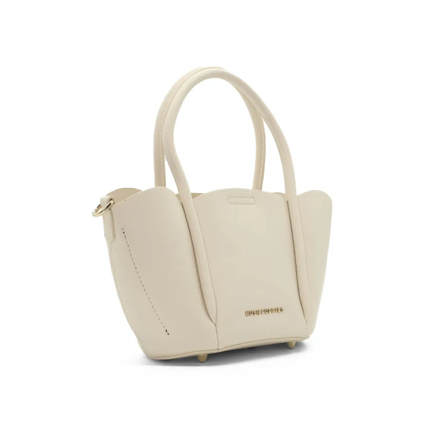 Petal Satchel (L) Women's Bag - Beige