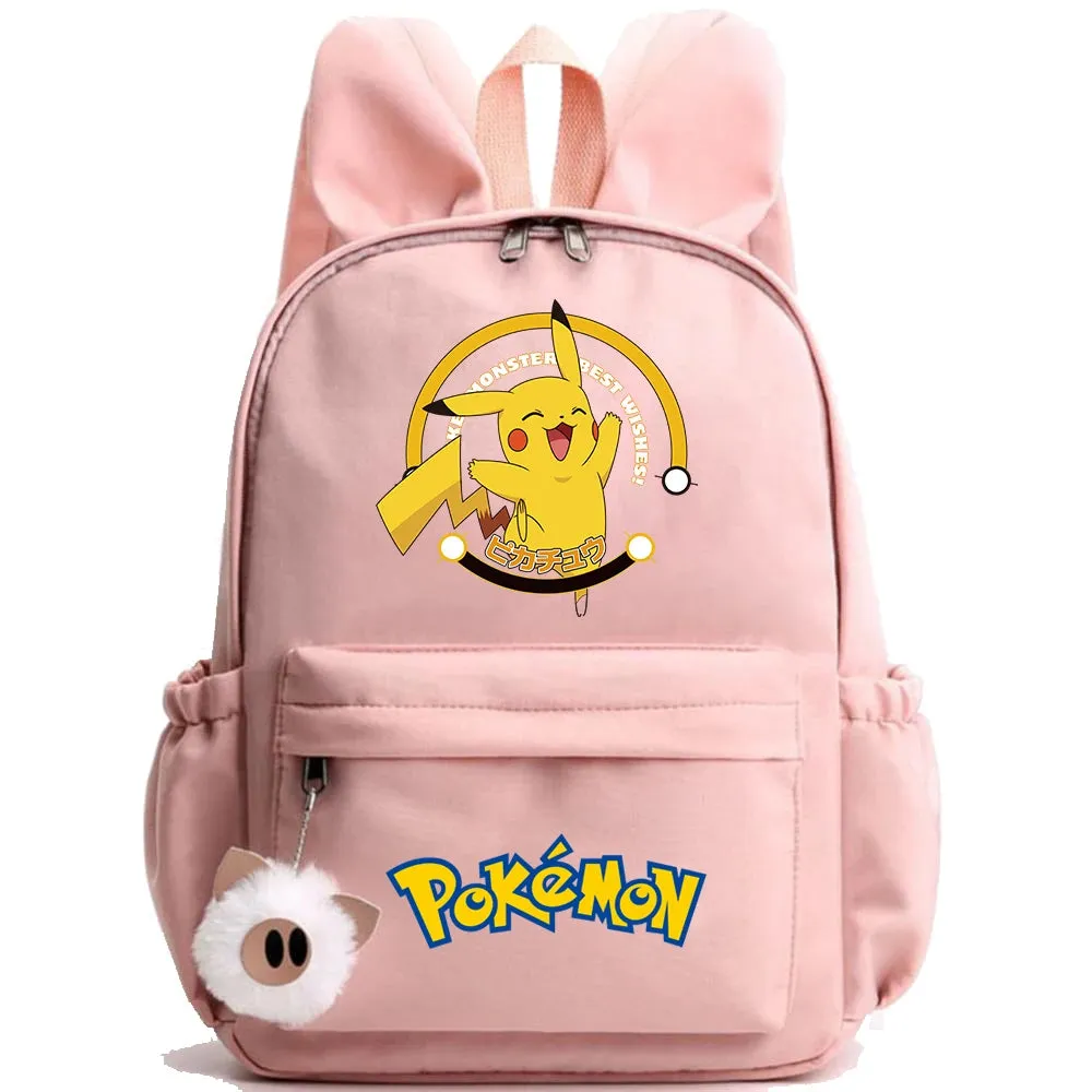 Pokemon Pikachu Anime Backpack for Boys and Girls