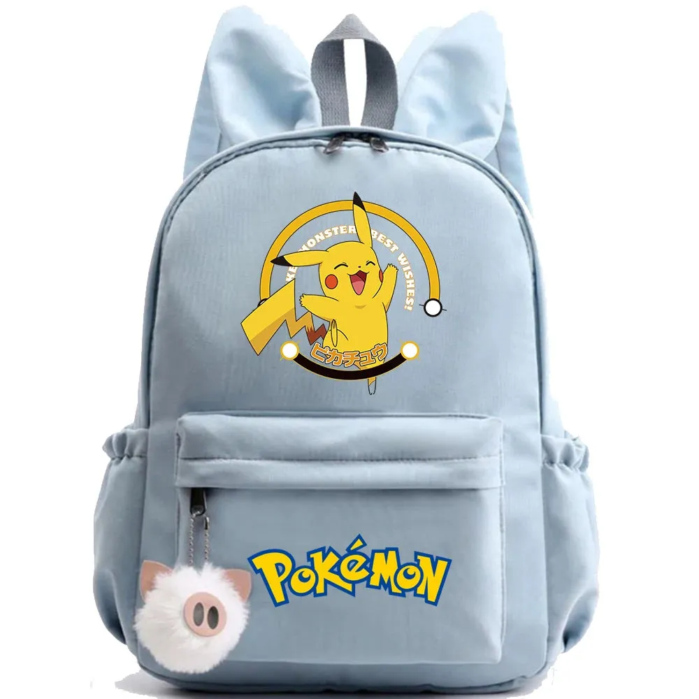 Pokemon Pikachu Anime Backpack for Boys and Girls