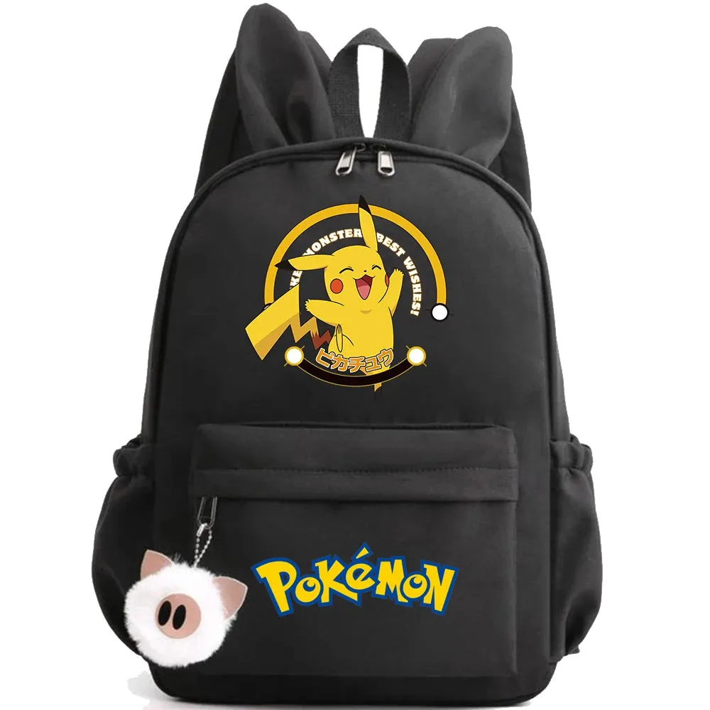 Pokemon Pikachu Anime Backpack for Boys and Girls