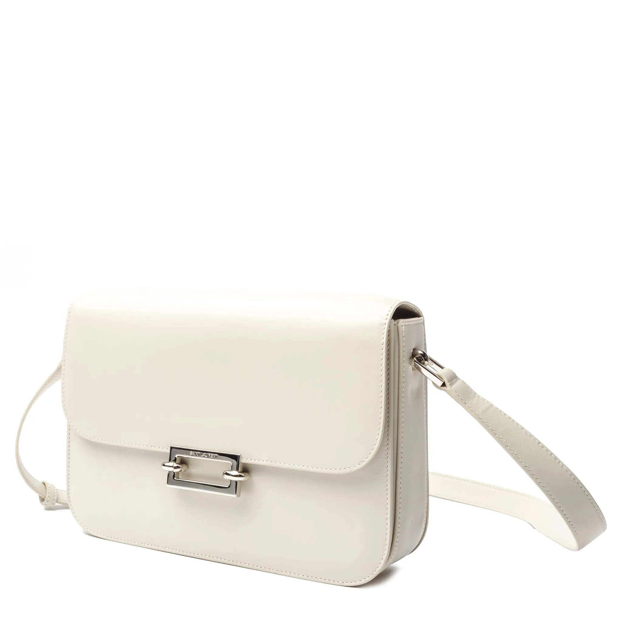 Saint Laurent Le Maillon Leather White Satchel