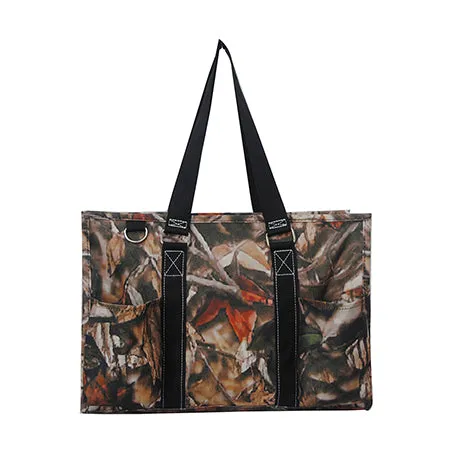 SALE! Black Camo NGIL Zippered Caddy Organizer Tote Bag