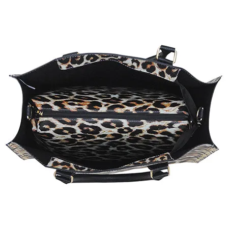 SALE! Wild Leopard NGIL Faux Leather 2-IN-1 Tassel Bag