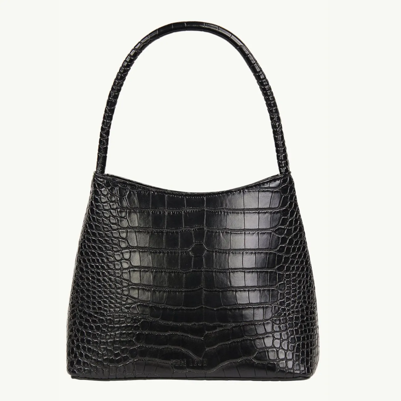 THE CHLOE BLACK MATTE CROC