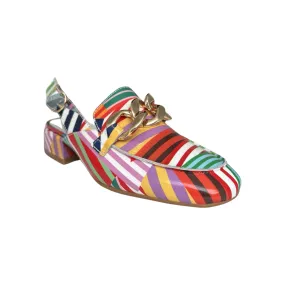 Vabor Stripe Multi Patent Sling Back