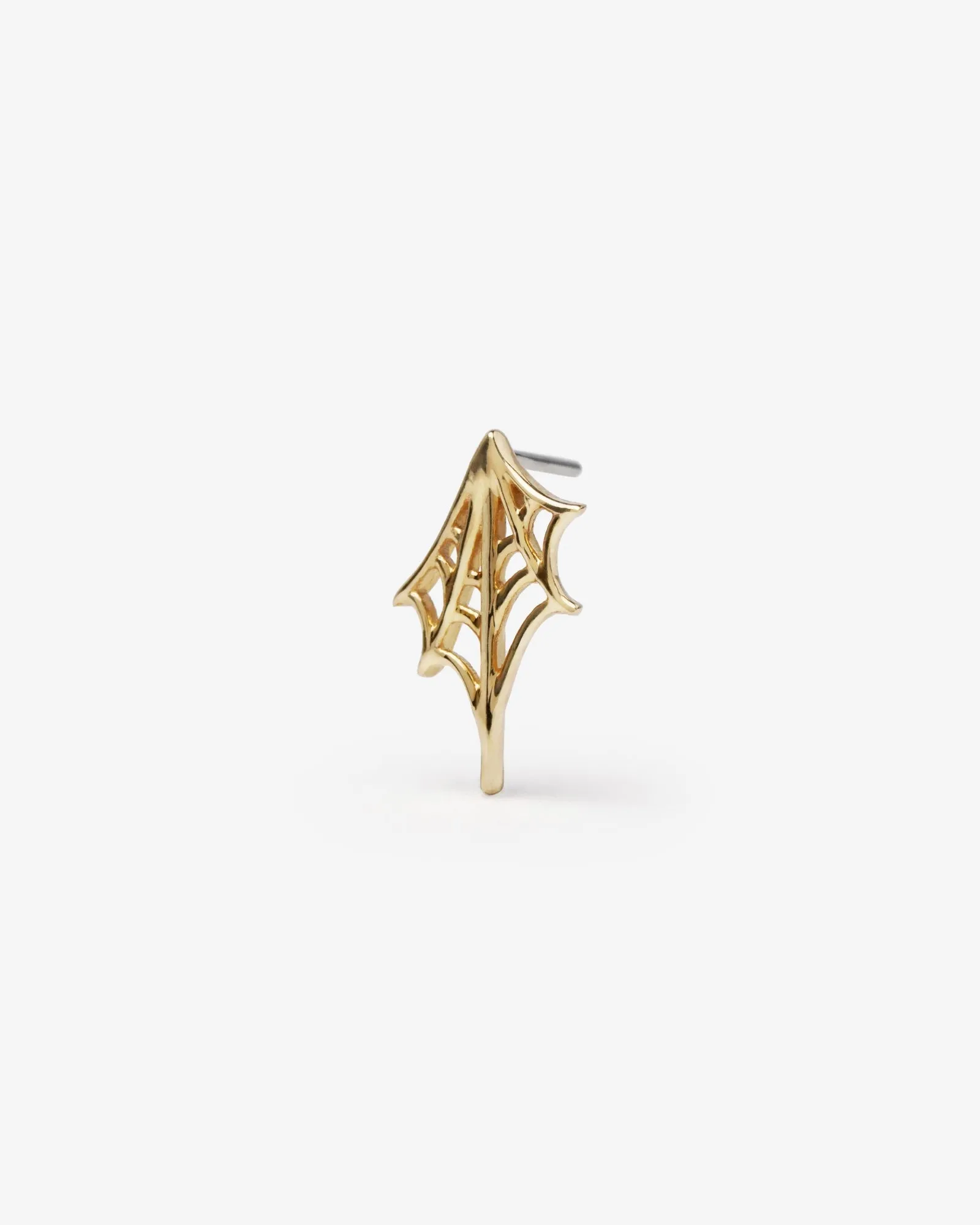 Widow Threadless End (14K Gold)